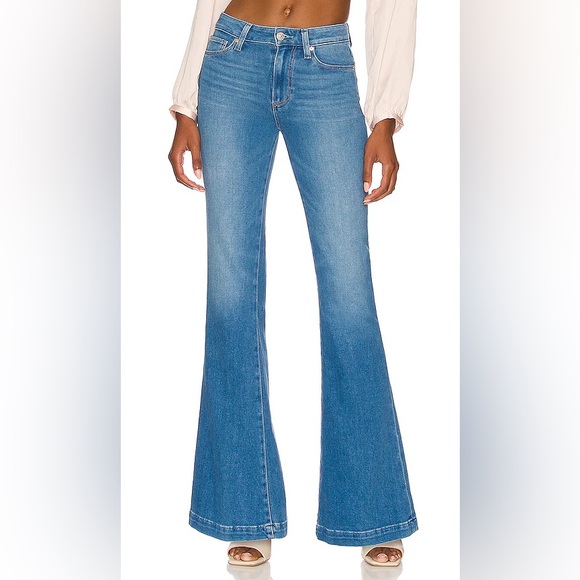 PAIGE Genevieve Flare in Golden Years Mid Wash - Picture 6 of 10